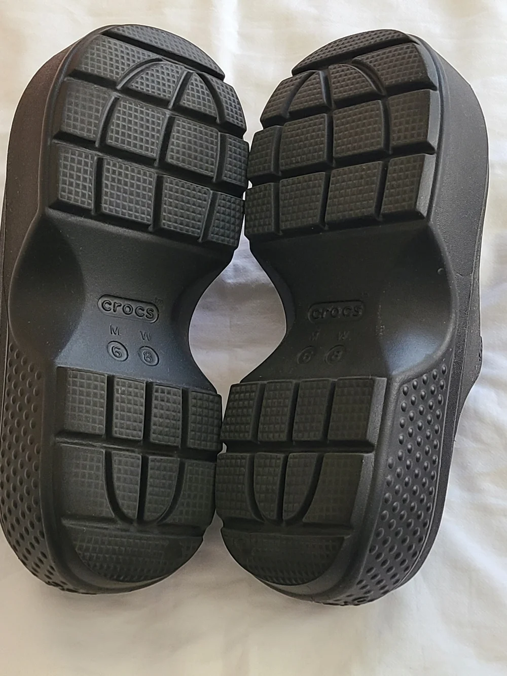 Crocs Unisex Adult Stomp Slides Platform Sandals Black - Picture 11 of 11